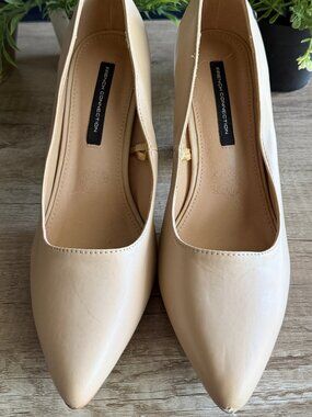 French Connection nude heels